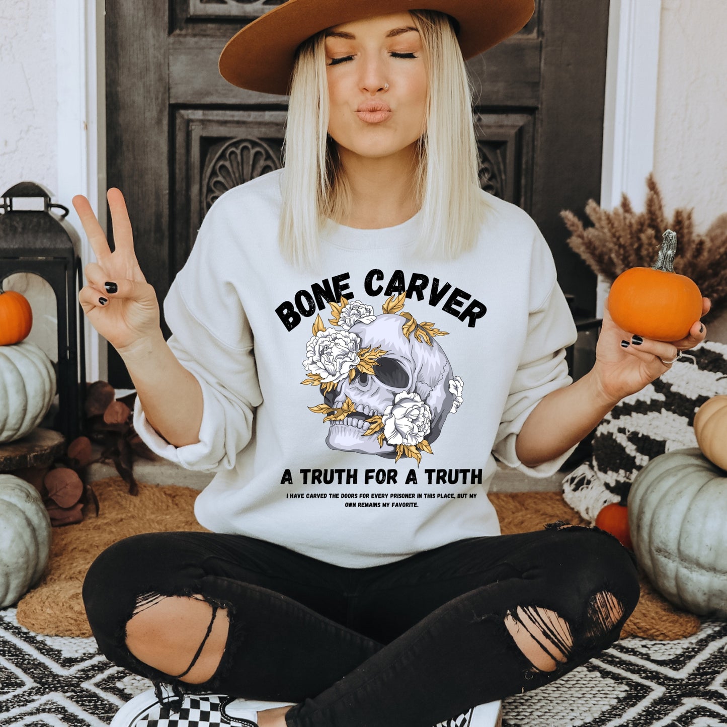 Bonecarver White Sweatshirt