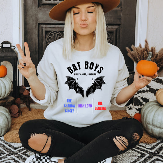 ACOTAR Bat Boys Band White Sweatshirt