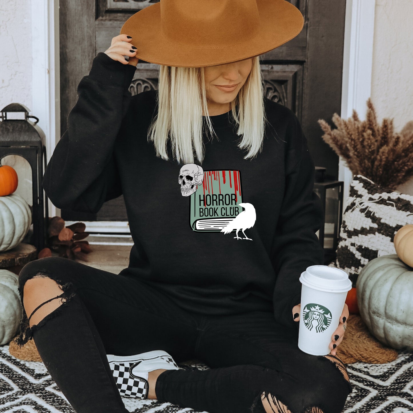 Horror Book Club Black Classic Sweatshirt