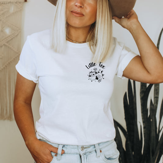 Little Fox pocket White T-Shirt | Once upon a Broken Heart merch