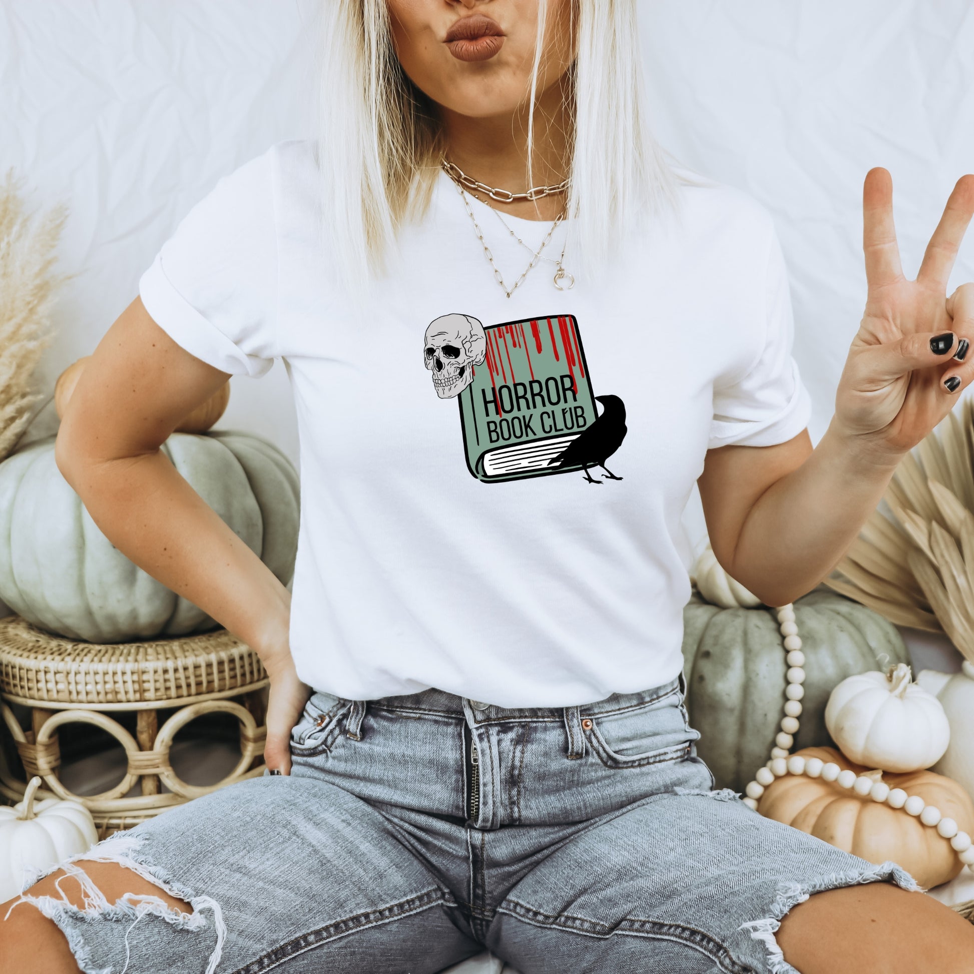 Horror Book Club White Classic T-Shirt