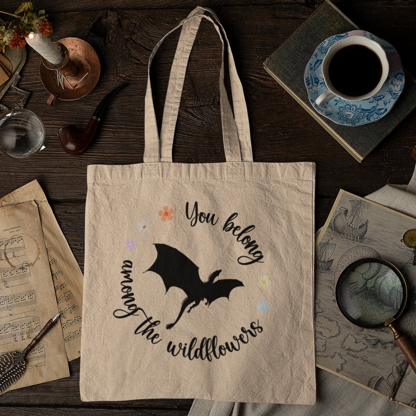 You belong among the wildflowers Abraxos Tote Bag