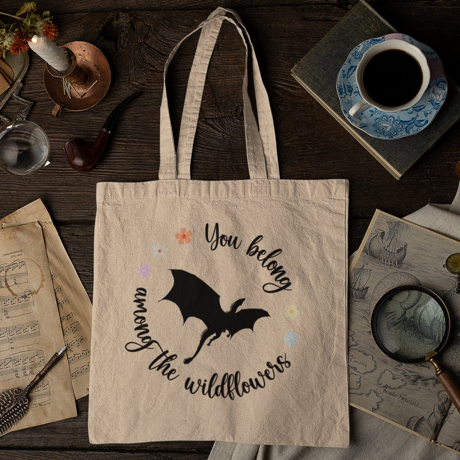 You belong among the wildflowers Abraxos Tote Bag