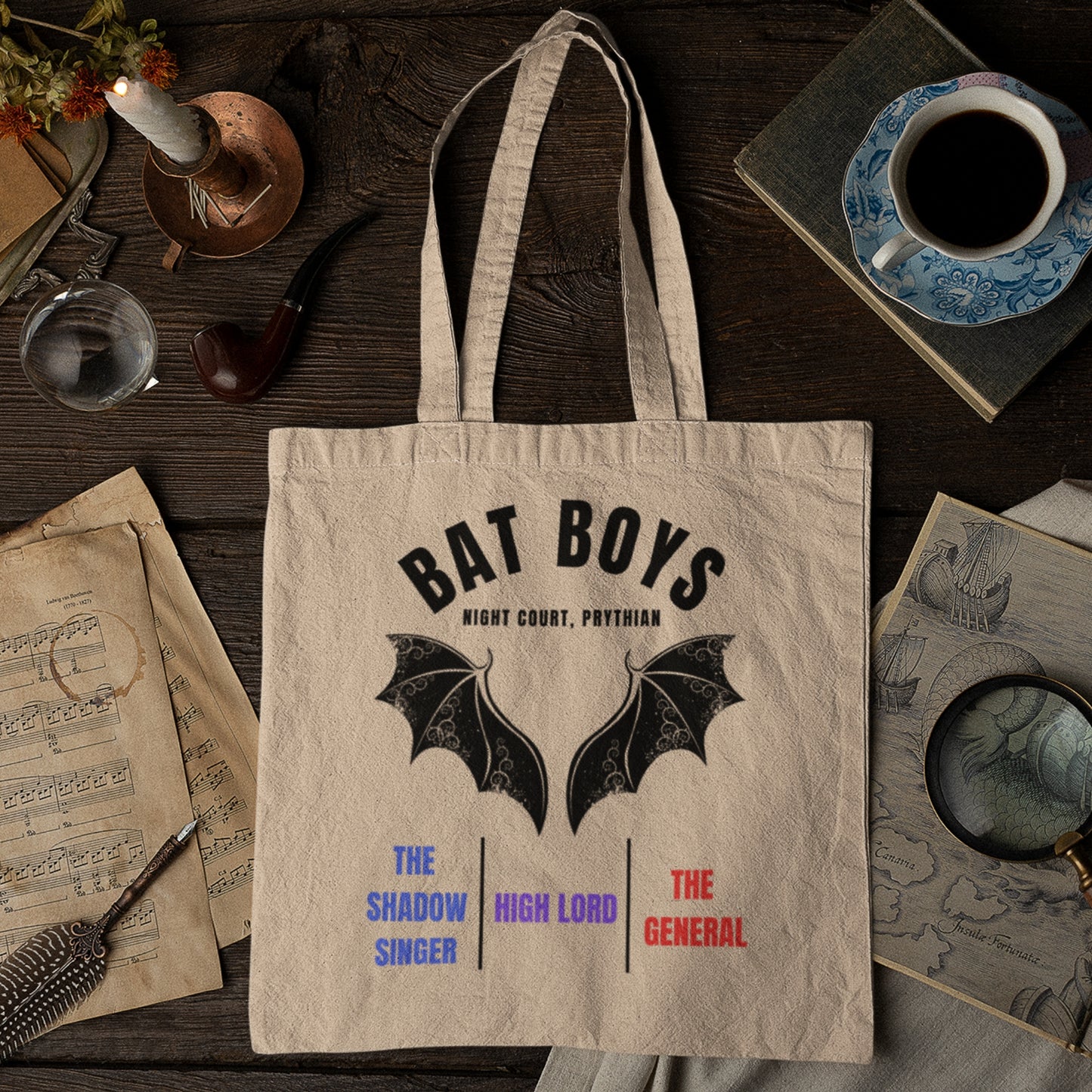 Bat Boys Band Tote Bag