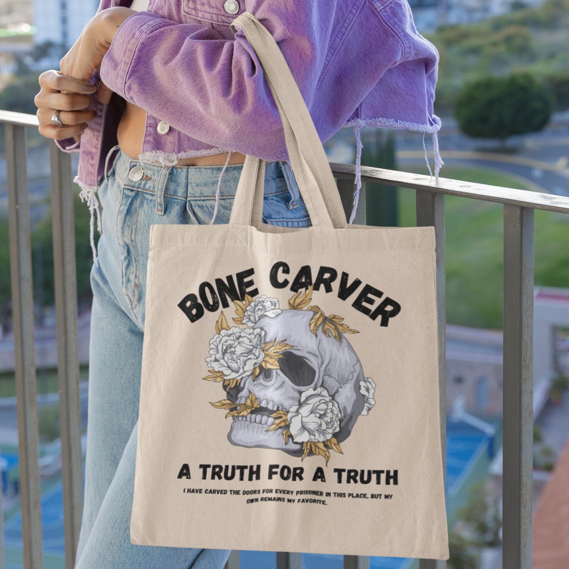 The Bonecarver Tote Bag