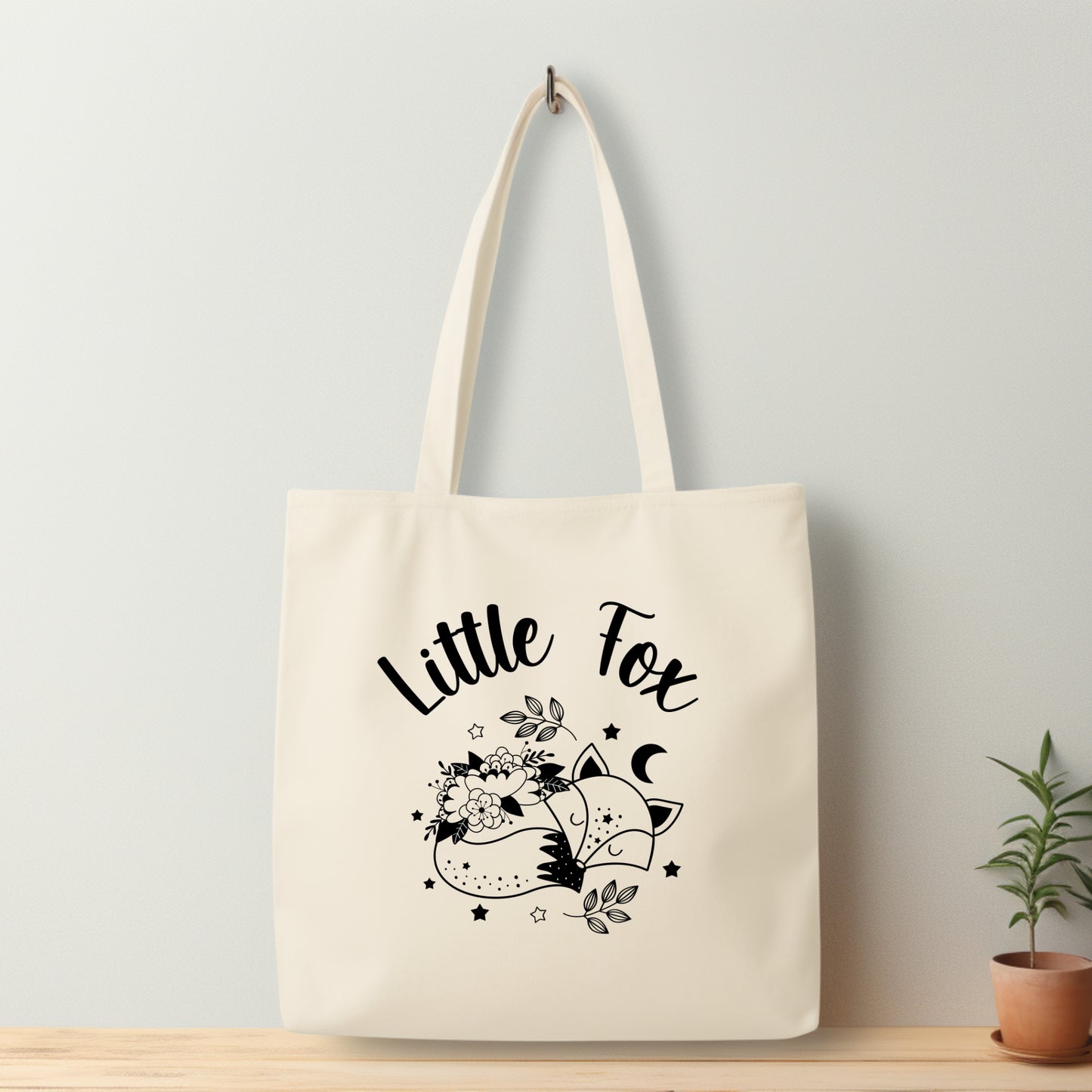 Little Fox cute Tote Bag | Once upon a Broken Heart | Bookish Library Bag Gift | Ink and Stories bookish merch