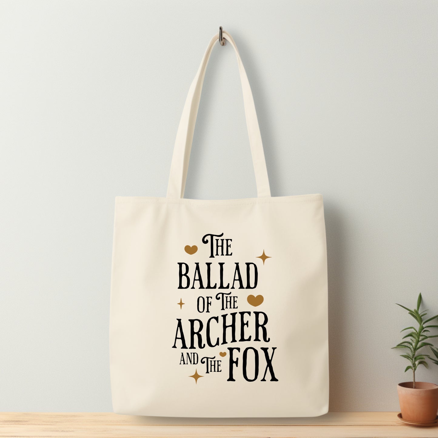 The Ballad of the Archer and the Fox Tote Bag | Once upon a Broken Heart | Bookish Library Bag Gift | Ink and Stories bookish Merch