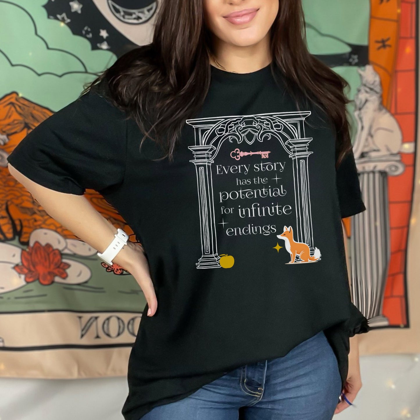 The Valory Arch Black Comfort Colors T-Shirt | Once upon a Broken Heart merch