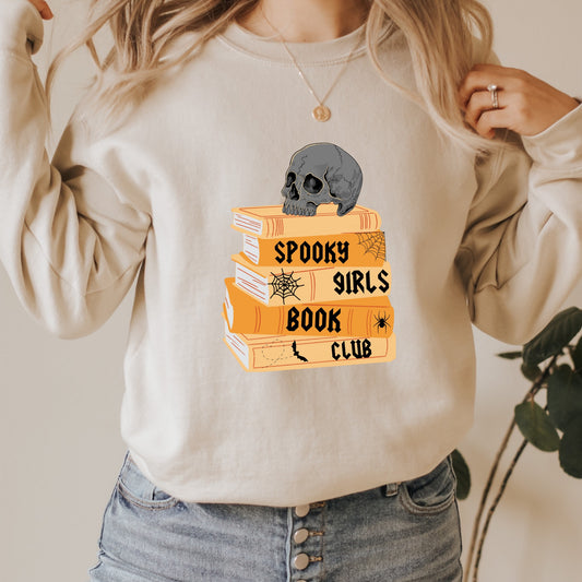 Spooky Girls Book Club Sand Sweatshirt | Bookish Halloween | Ink & Stories