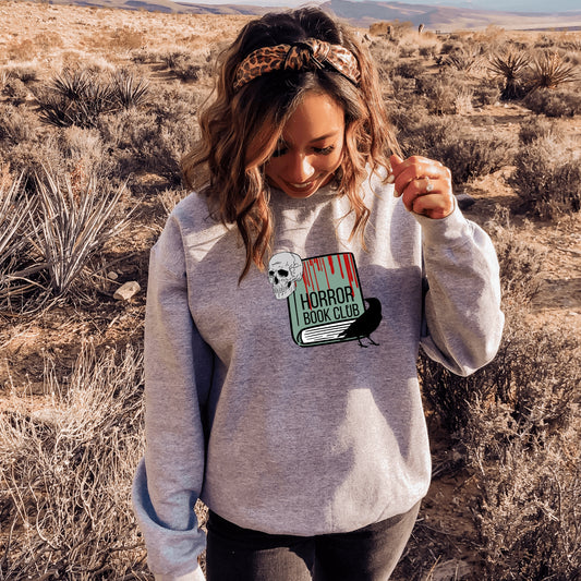 Horror Book Club Grey Classic Sweatshirt