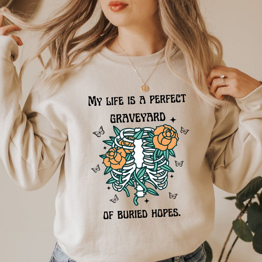 Anne of Green Gables Graveyard of Hopes Sand Sweatshirt | L.M MONTGOMERY | Starlit Prose bookish merch