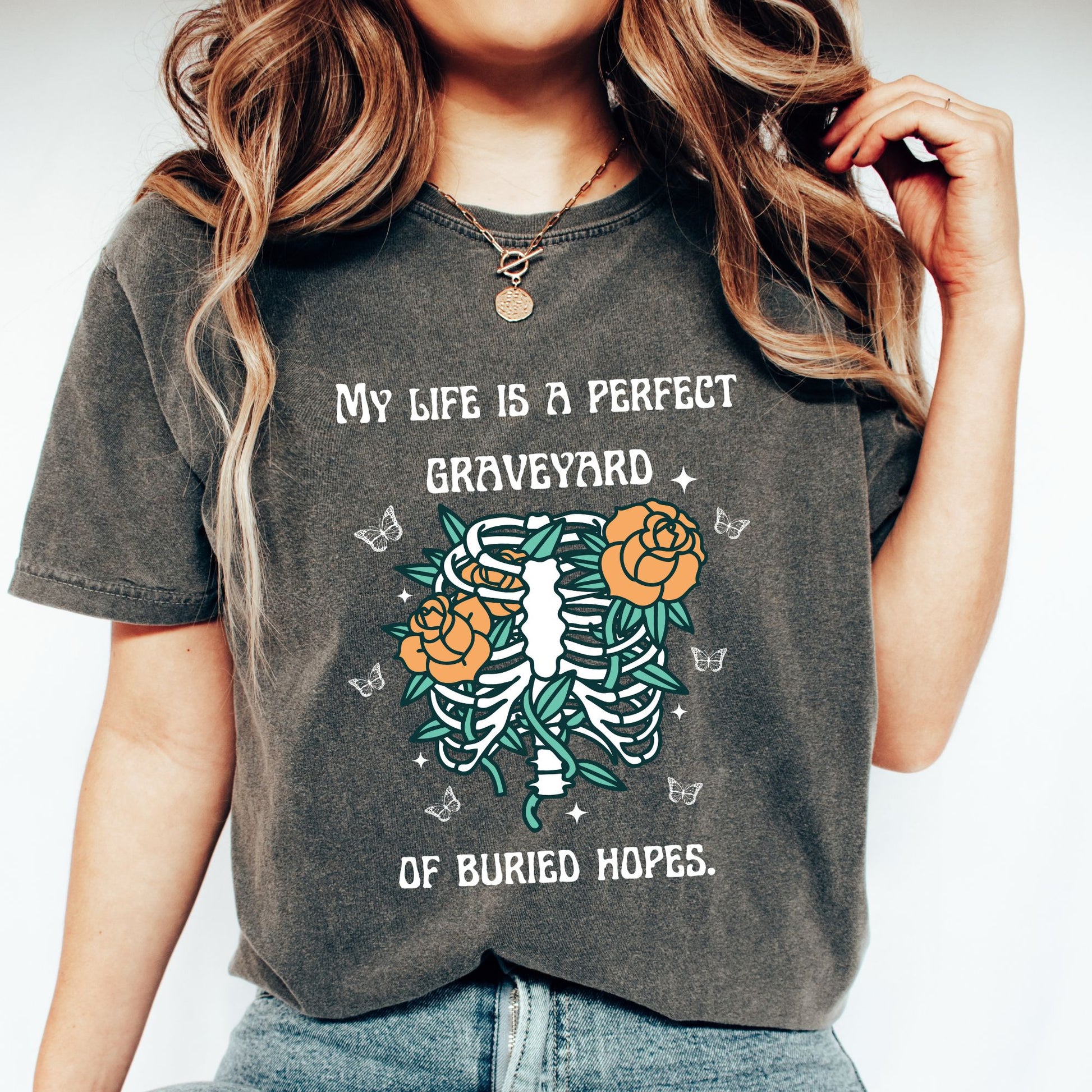 Anne of Green Gables Graveyard of Hopes Pepper Comfort Colors T-Shirt | Starlit Prose bookish merch