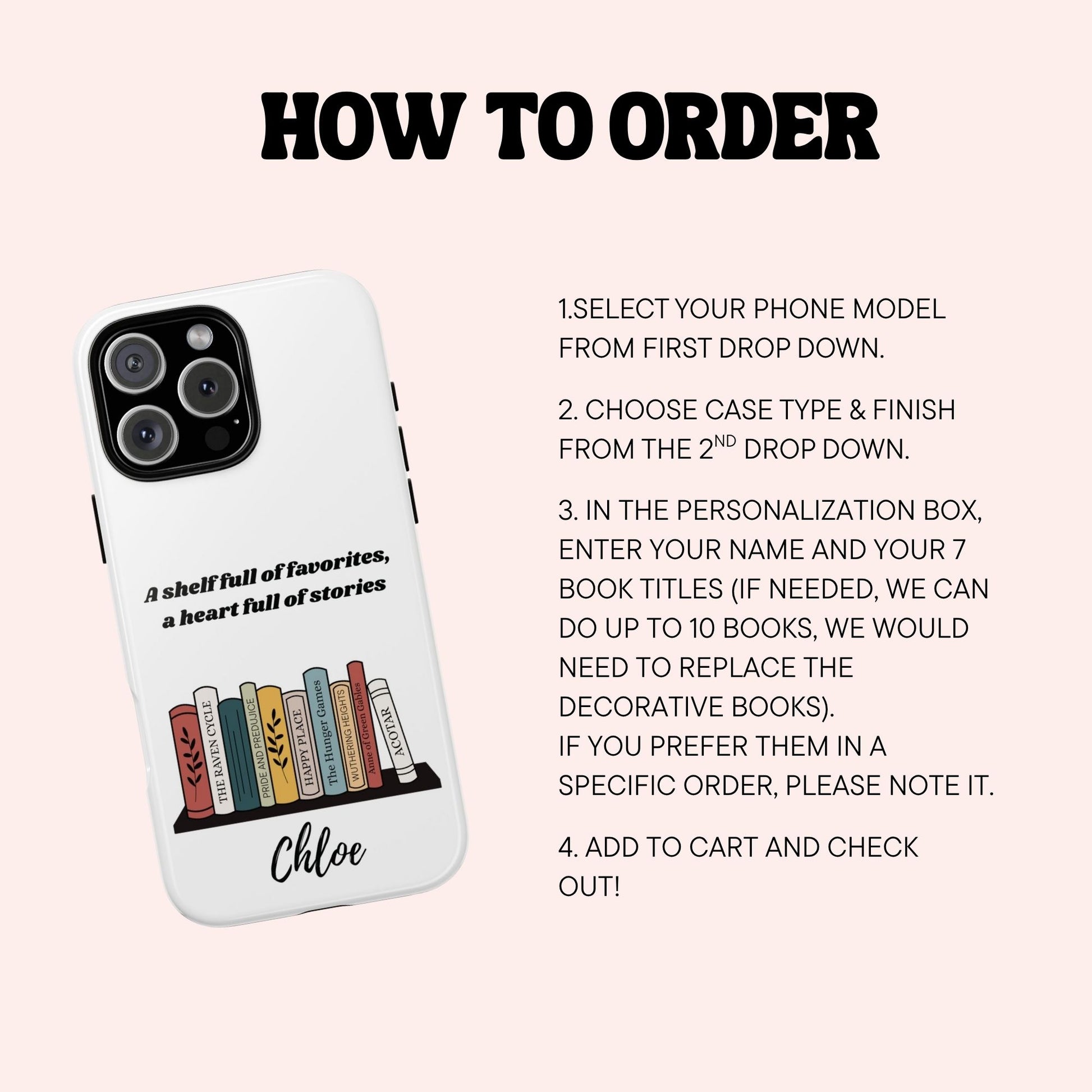 How to order page with information