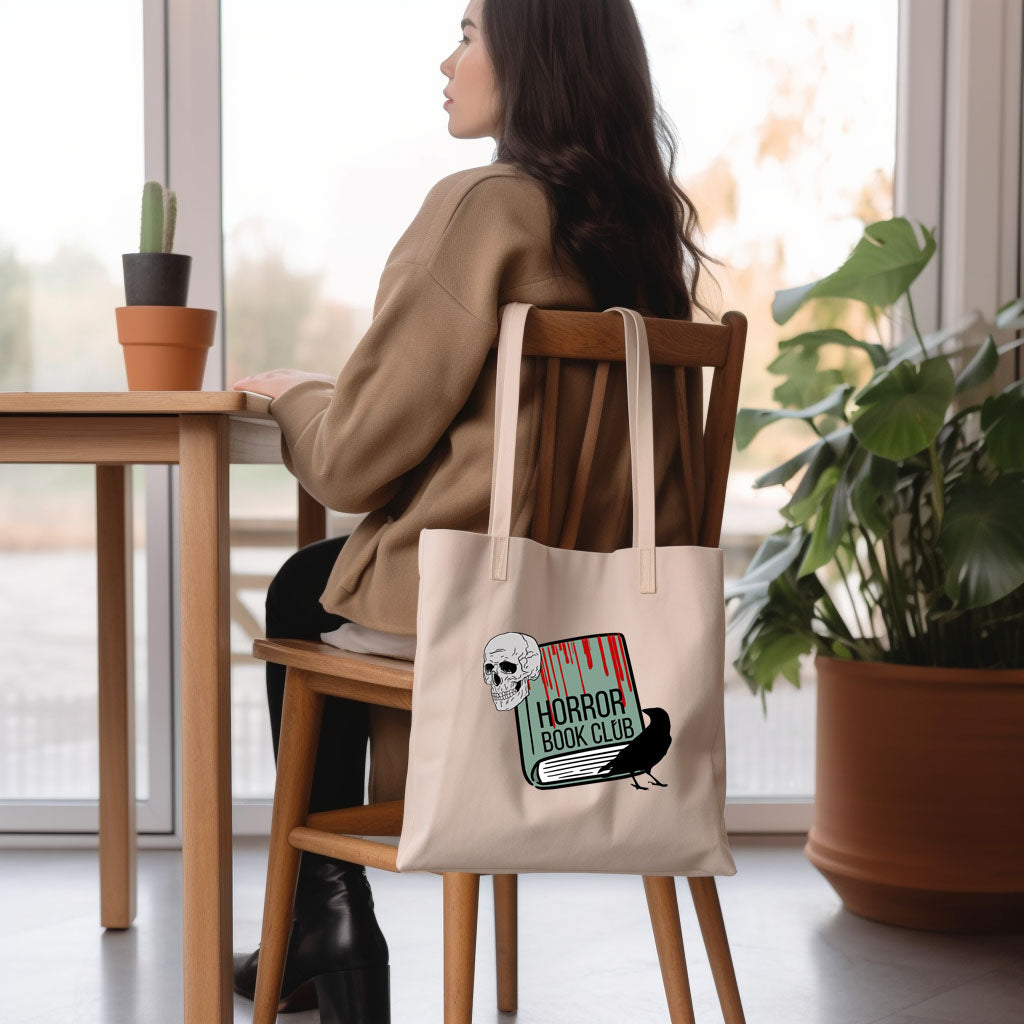 Horror Book Club Tote Bag | Bookish Halloween Gift