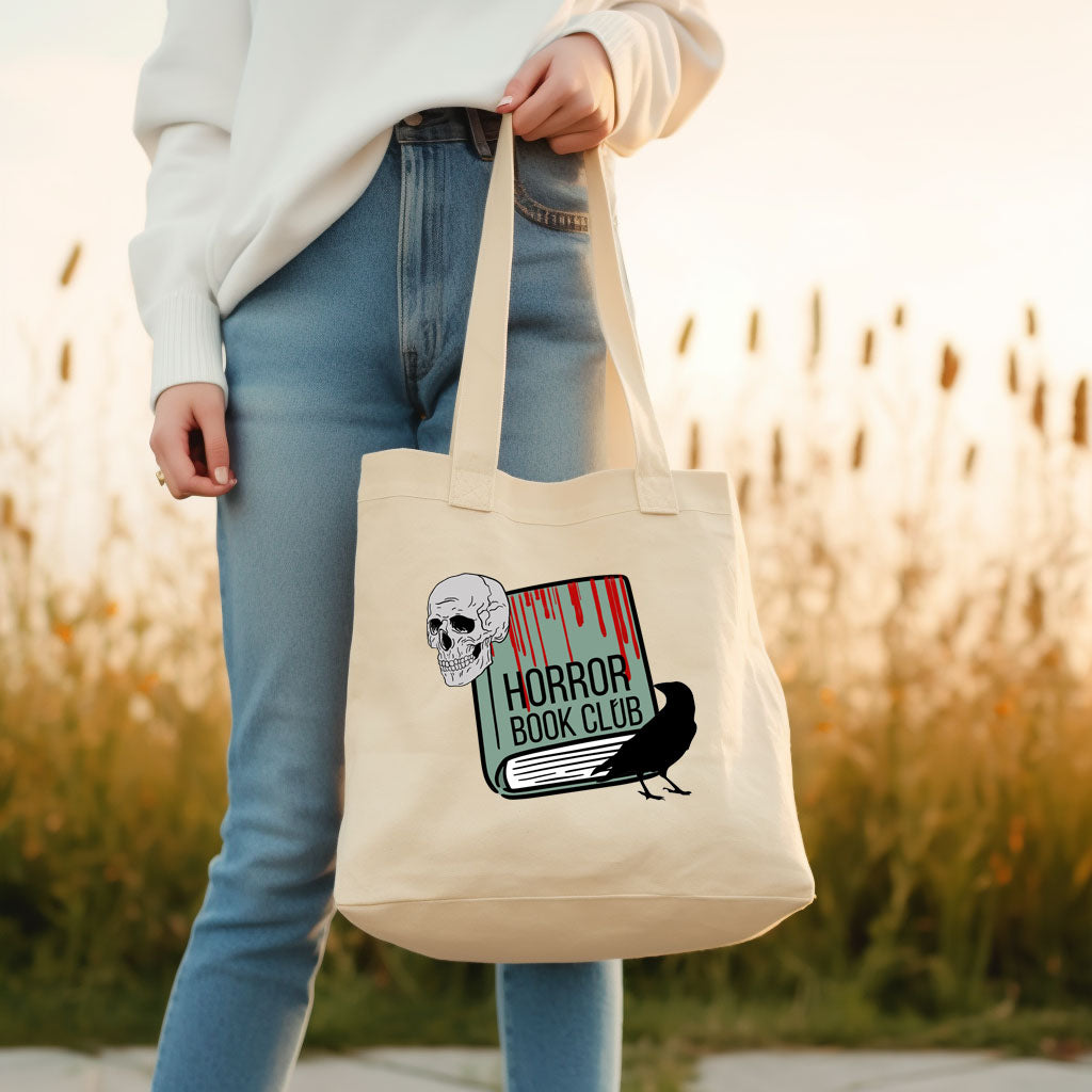 Horror Book Club Tote Bag | Bookish Halloween Gift