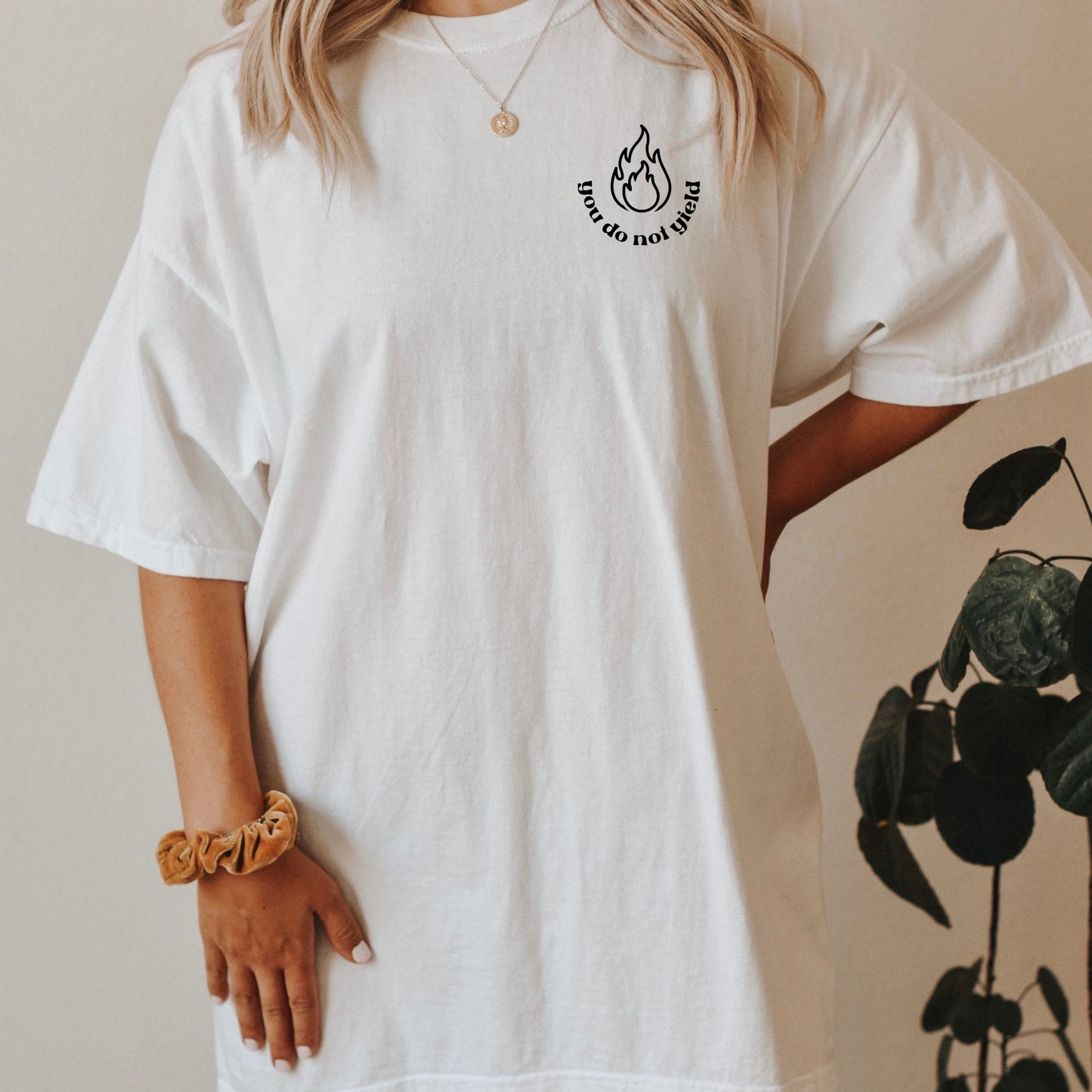 You do not yield Fireheart White Comfort Colors T-Shirt