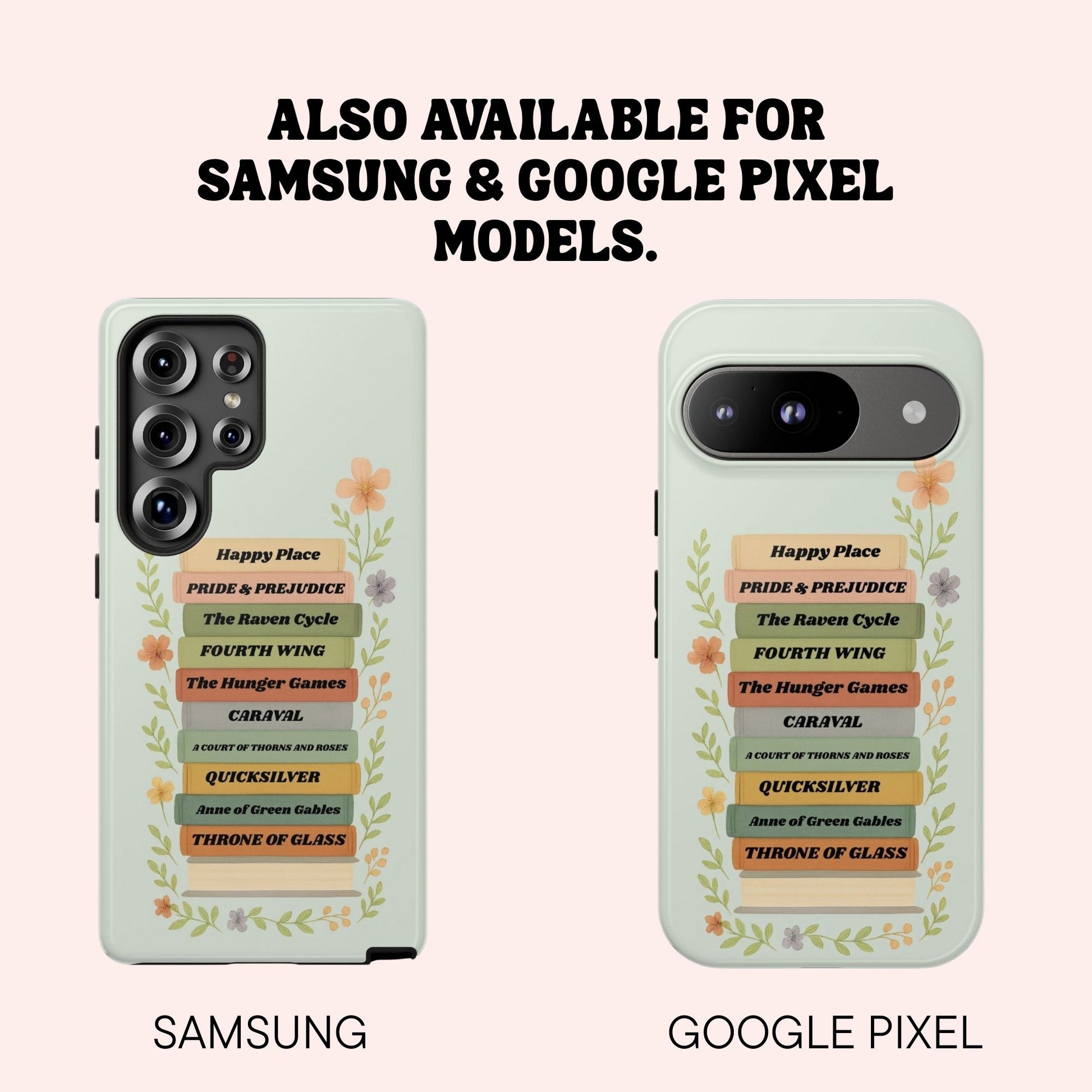 Personalised phone case also available for Samsung and Google Pixel models.