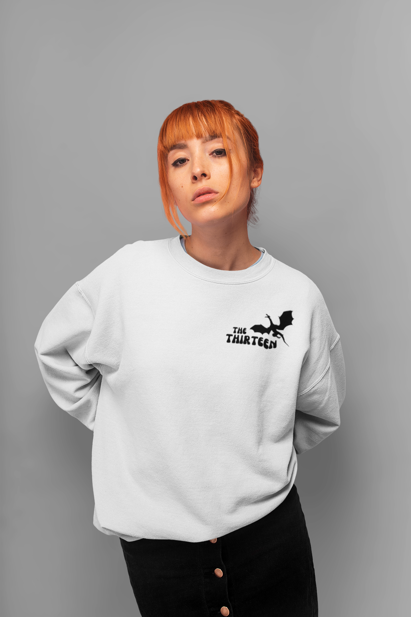 The Thirteen From now until the darkness claims us Front of Sweatshirt