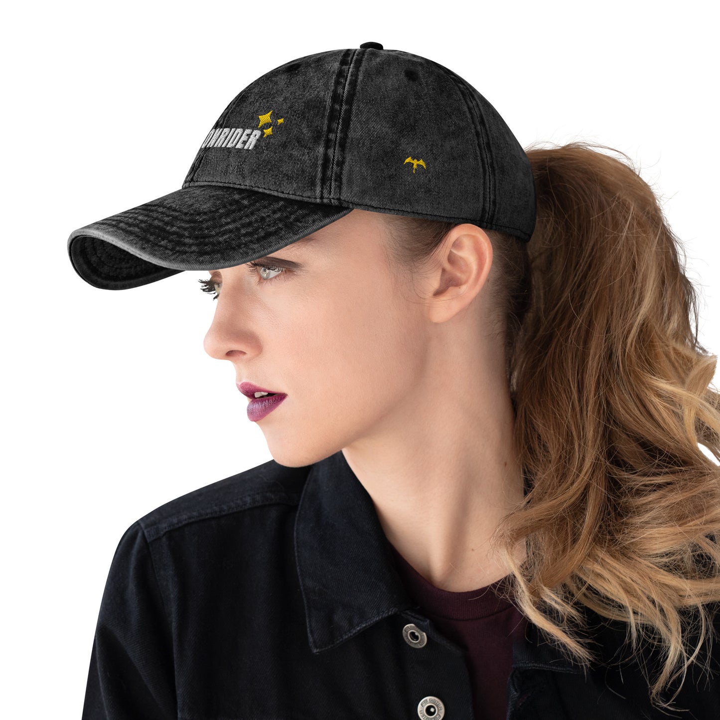 Black Dragon Rider Dad Hat | Fantasy Bookish Merch | Ink and Stories