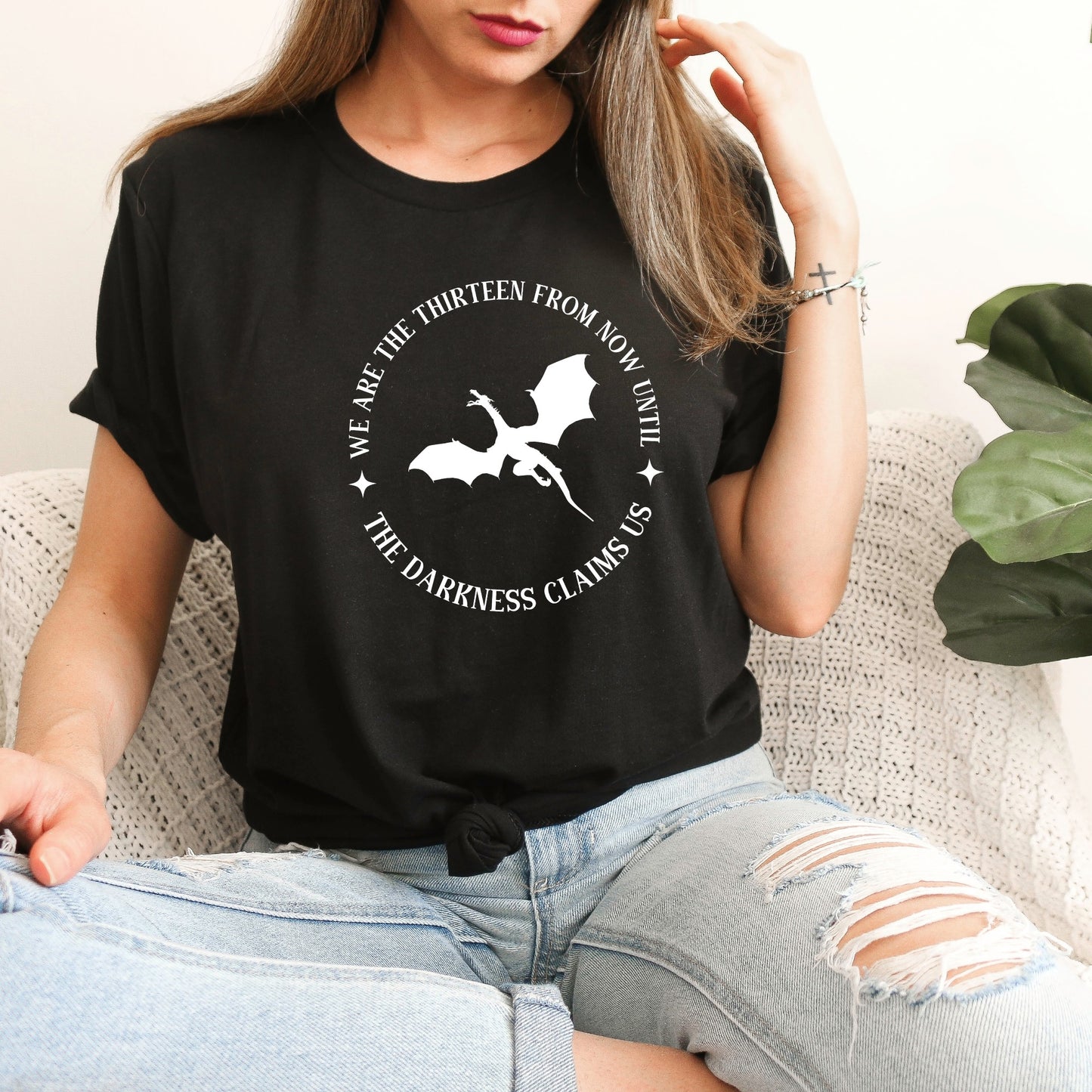 We are the Thirteen quote T-Shirt Black Ink & Stories