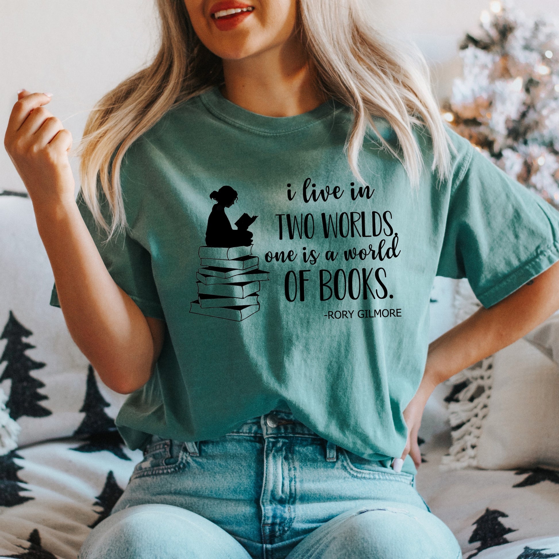 Rory Book quote Green Comfort Colors T-Shirt