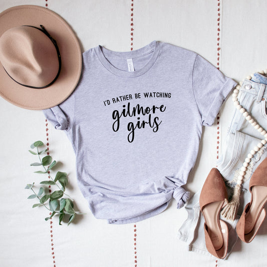 I'd rather be watching Gilmore Girls Grey T-Shirt