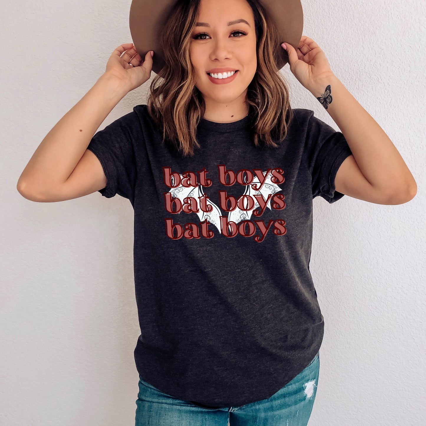 Bat Boys Band Dark Grey Heather T-Shirt | ACOTAR Merch