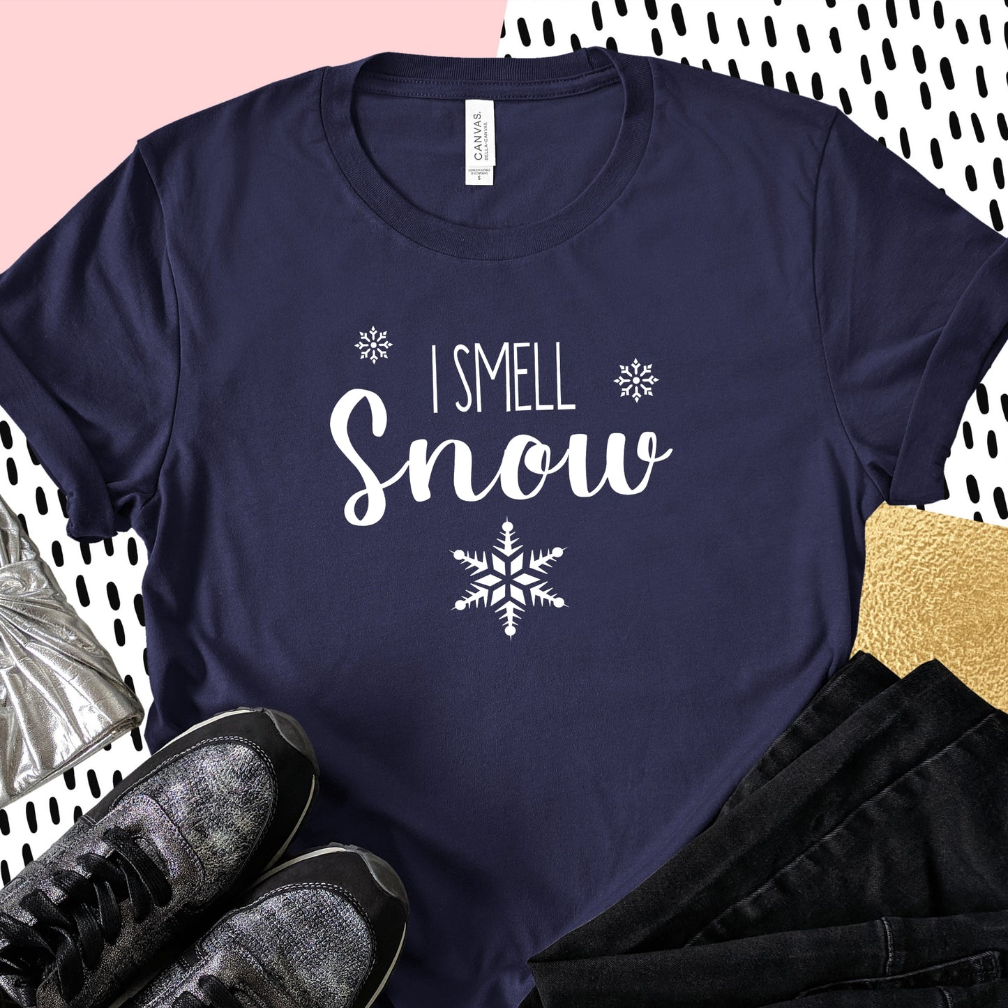 I smell snow Gilmore Girls Navy 'T-Shirt