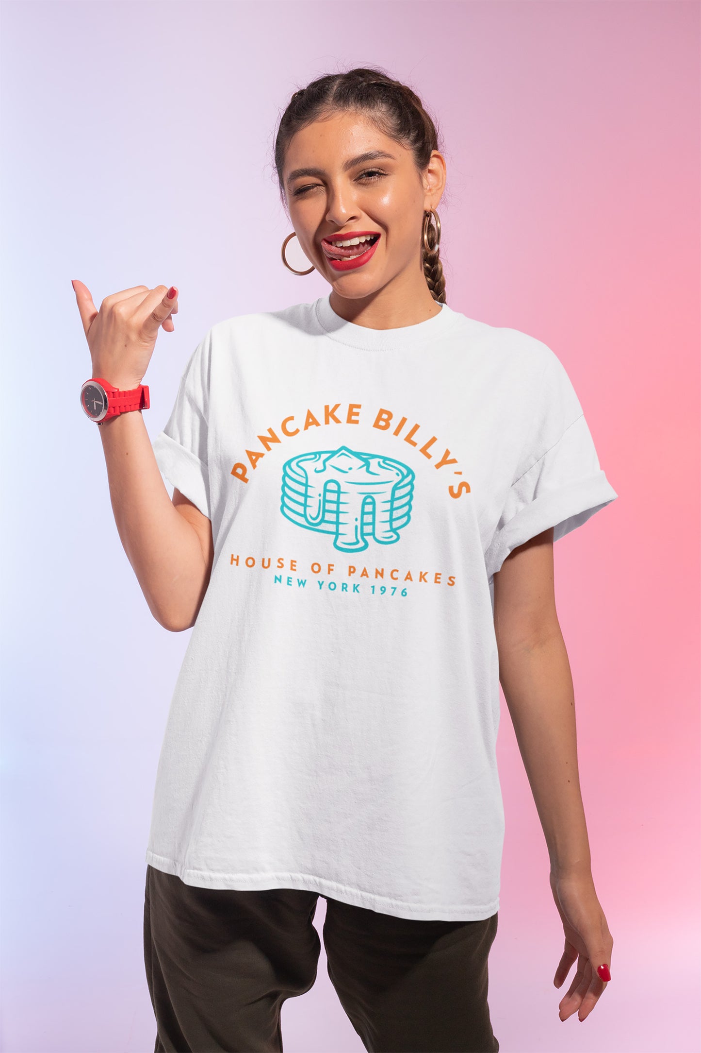 Pancake Billy's White Tshirt