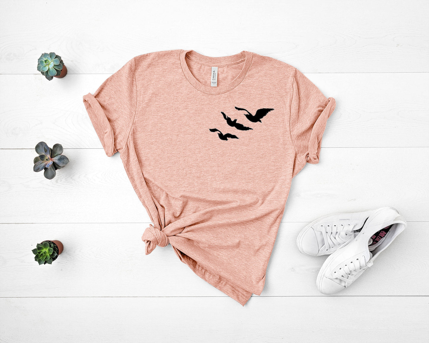 Divergent Ink and Stories Heather Peach Shirt