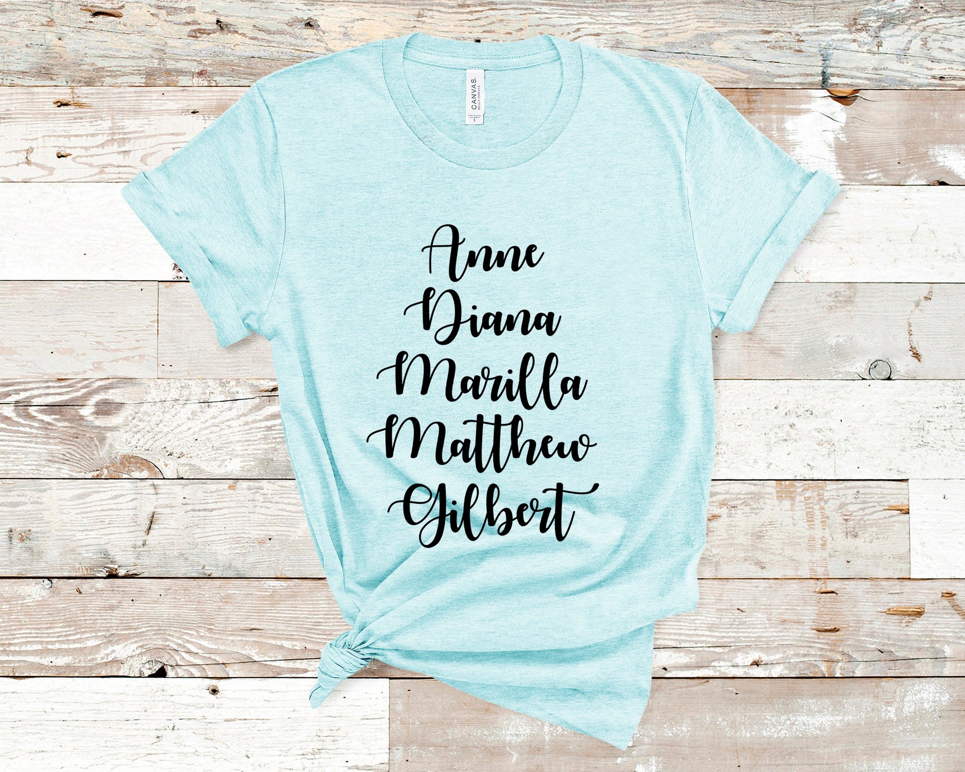 Anne of Green Gable T-Shirt Heather Ice Blue