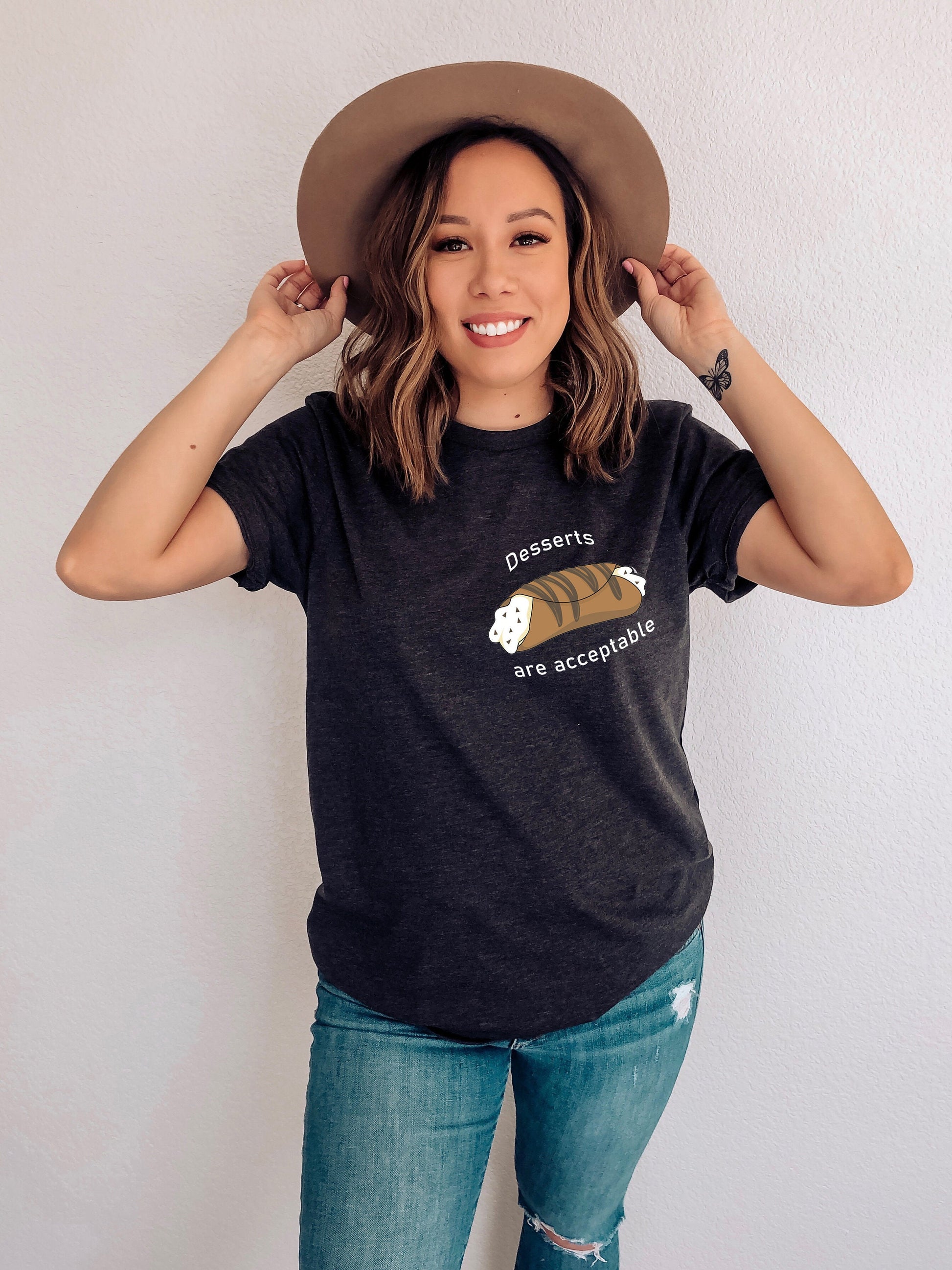 Desserts are acceptable Ink and Stories Dark Grey Heather