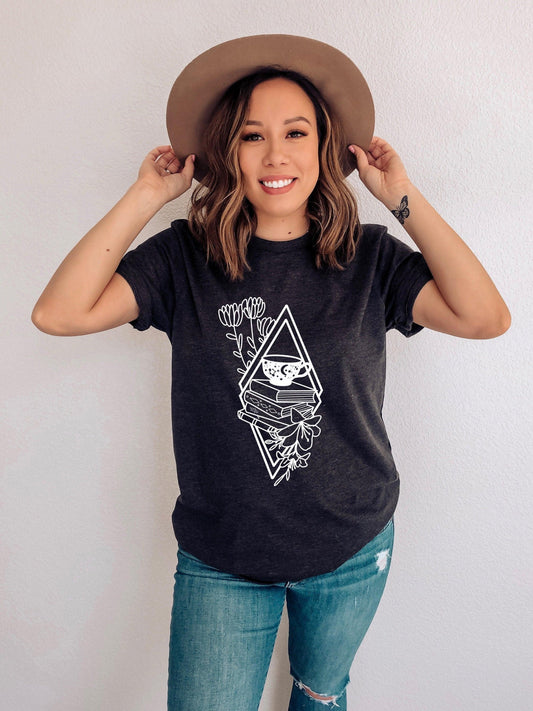 Bookish T-Shirt Dark Grey Heather