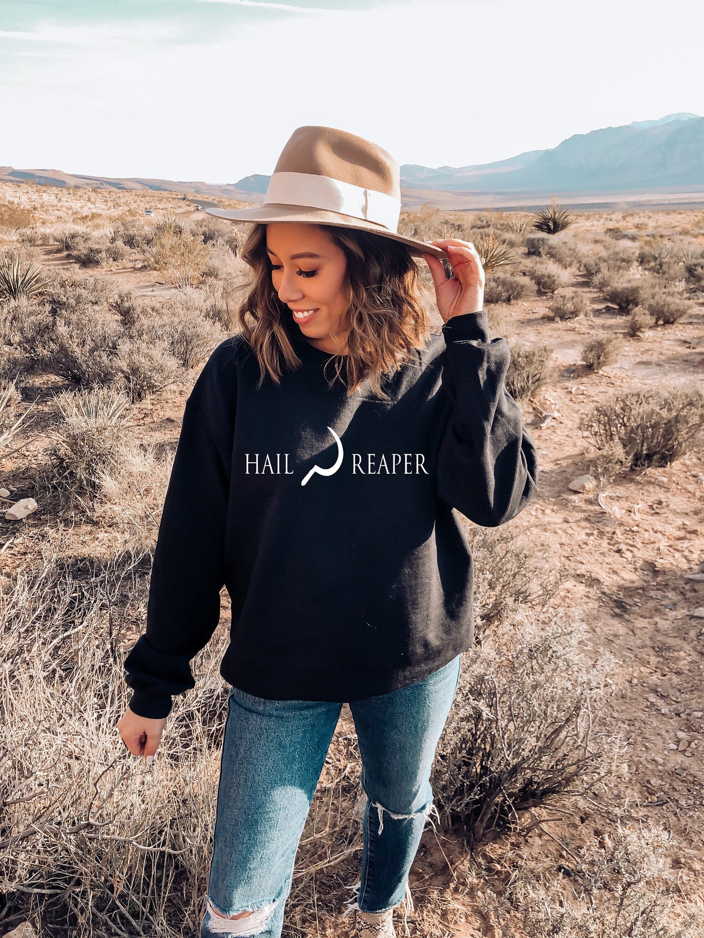 Hail Reaper Black Sweatshirt ink and stories