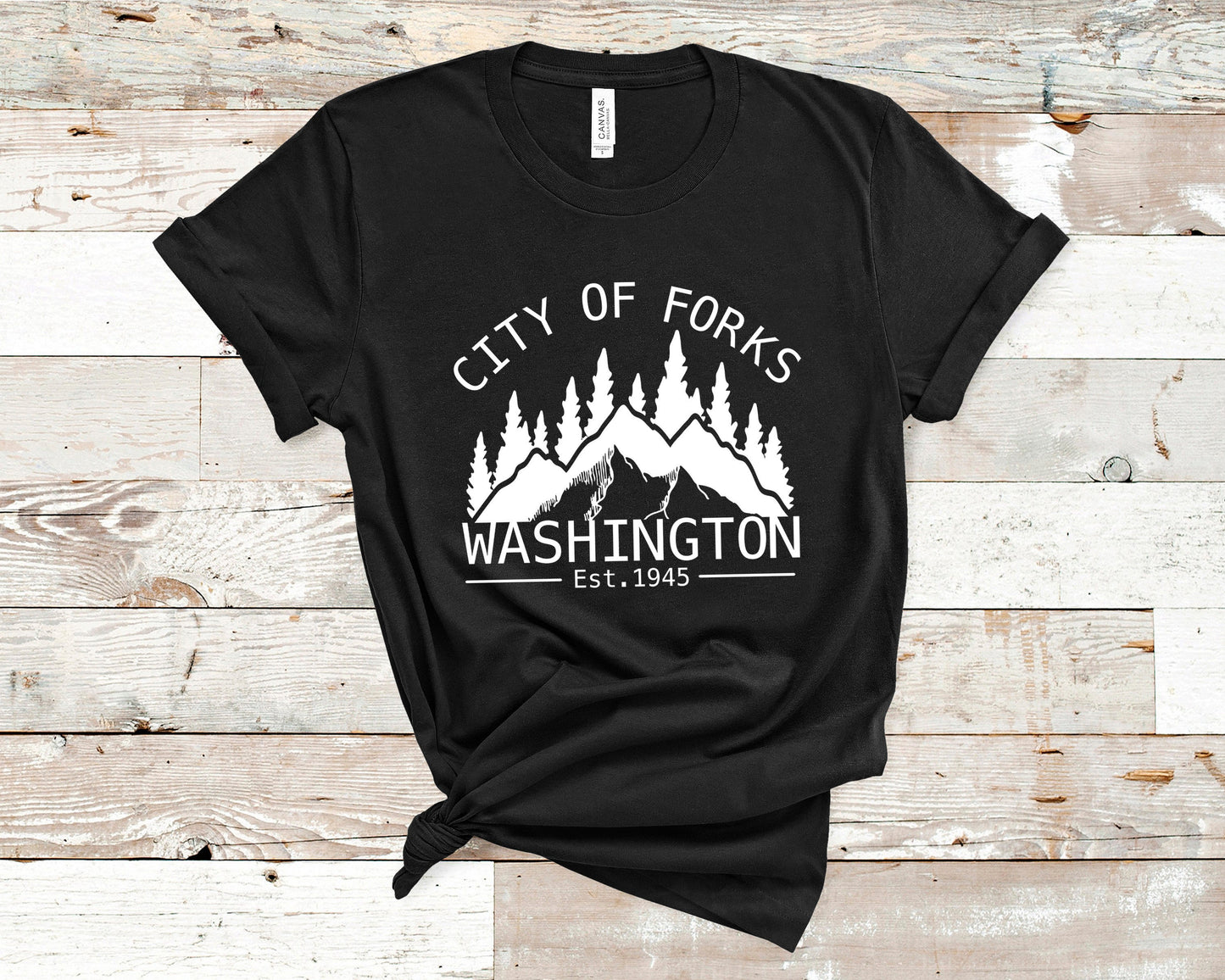 Twilight City of Forks T-Shirt | Fictional Locations | Bookish Gift - Ink and Stories