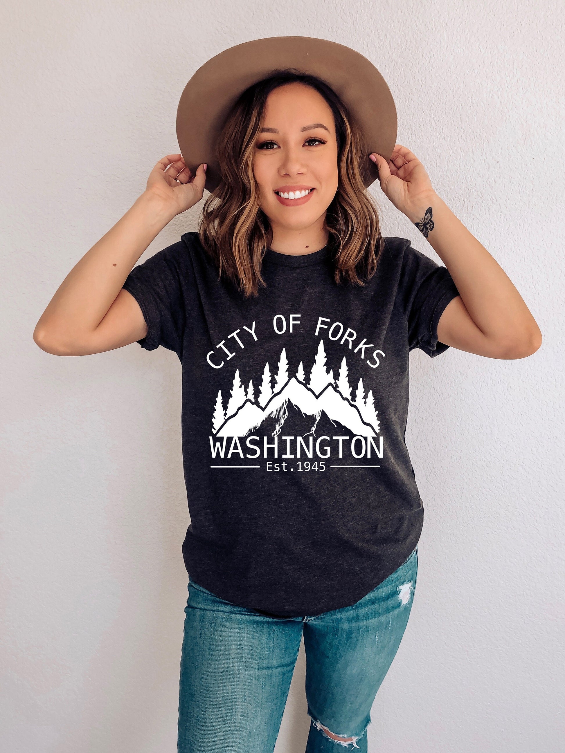 Twilight City of Forks T-Shirt | Fictional Locations | Bookish Gift - Ink and Stories