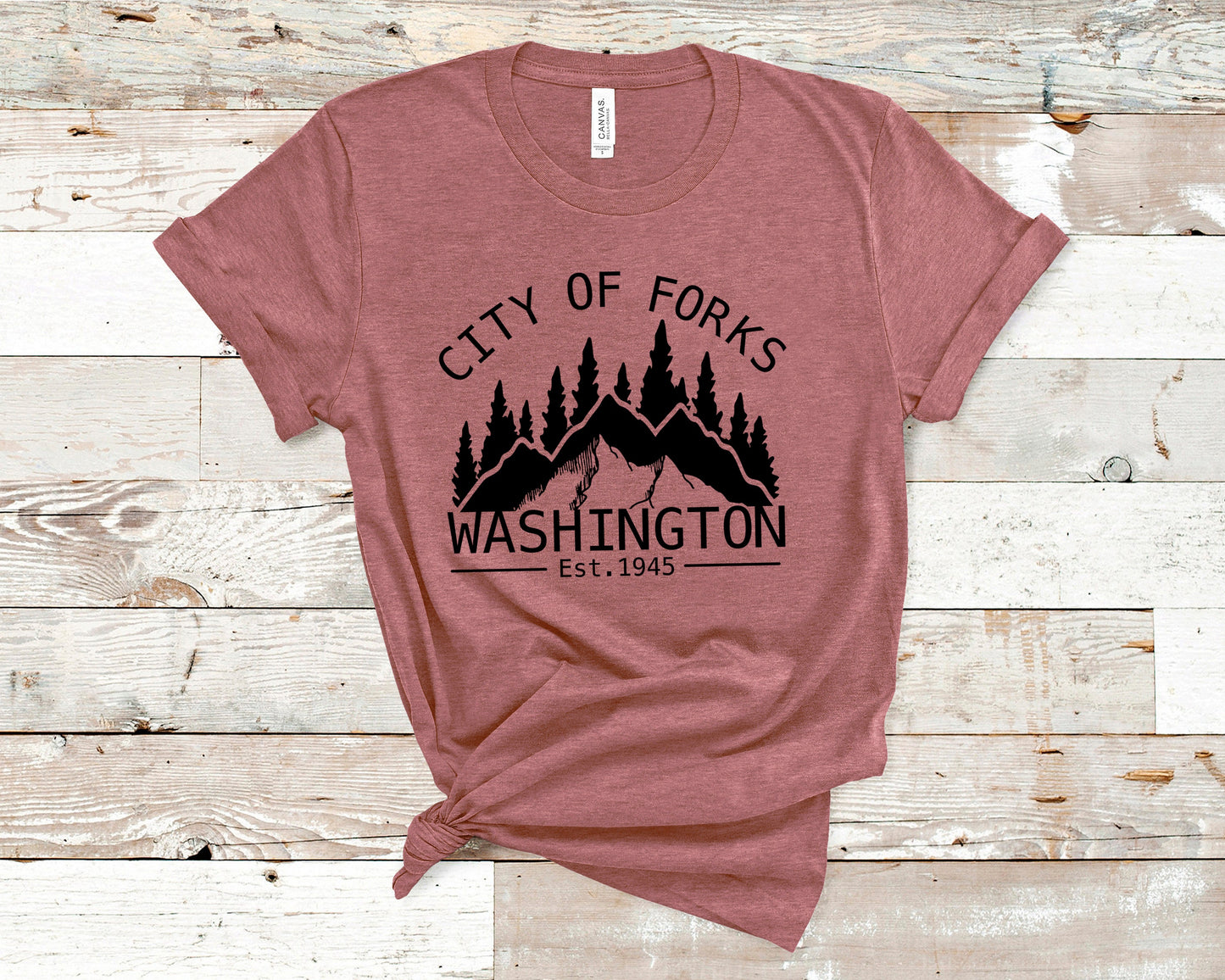Twilight City of Forks T-Shirt | Fictional Locations | Bookish Gift - Ink and Stories