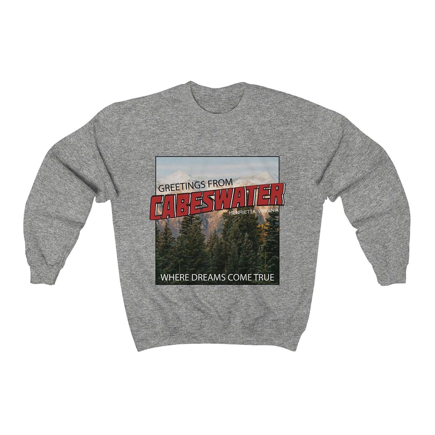Cabeswater Sweatshirt Raven Cycle Grey Ink and Stories