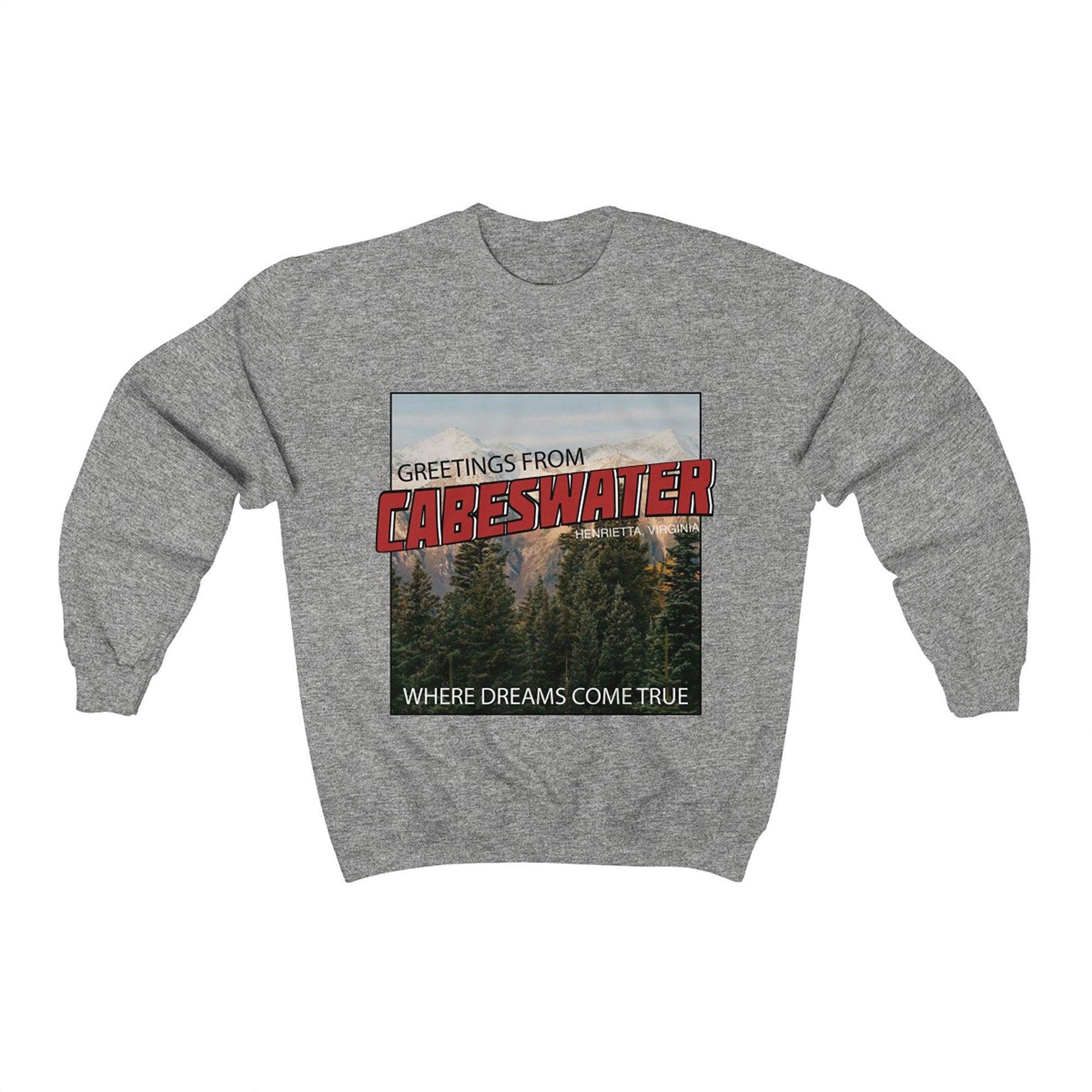 Cabeswater Sweatshirt Raven Cycle Grey Ink and Stories