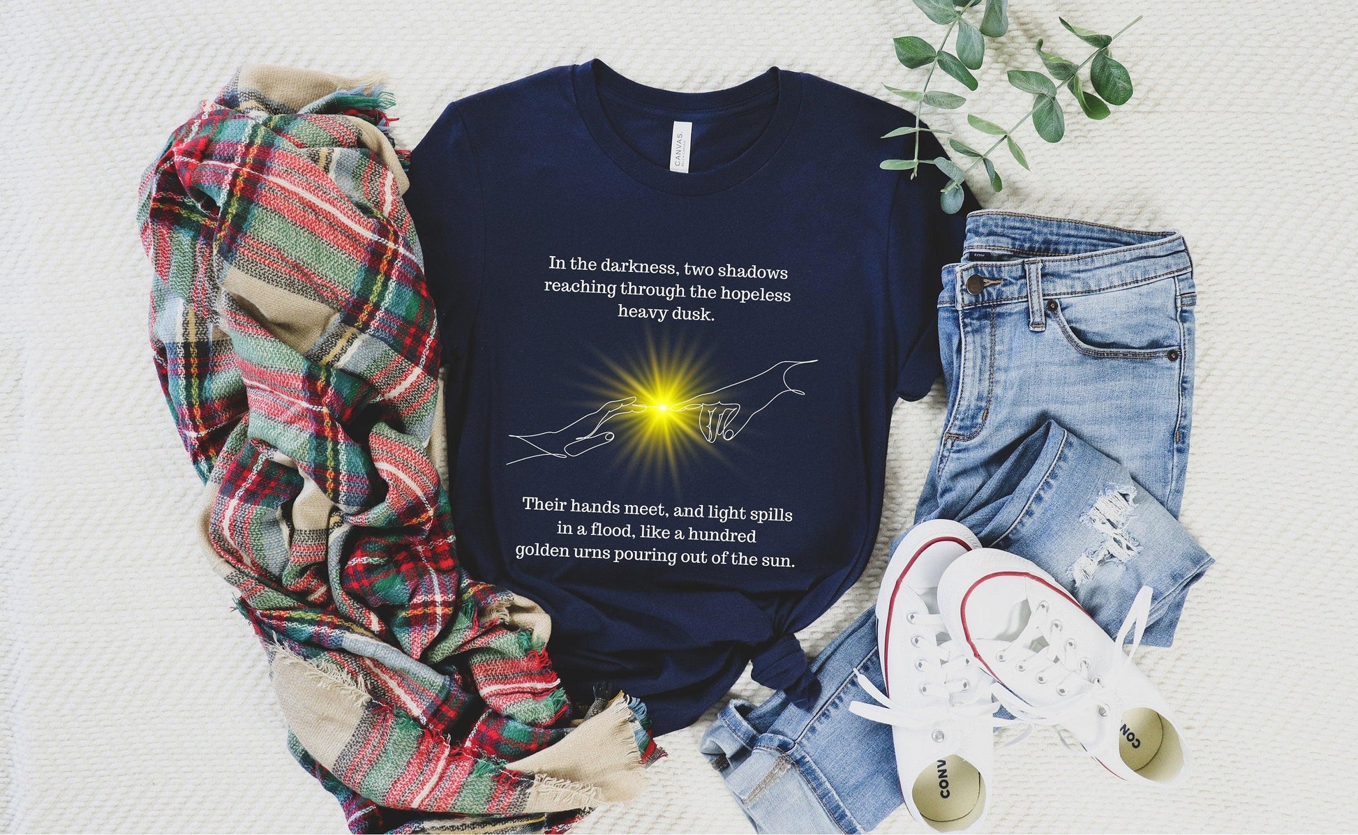 Achilles and Patroclus quote T-Shirt Navy Blue