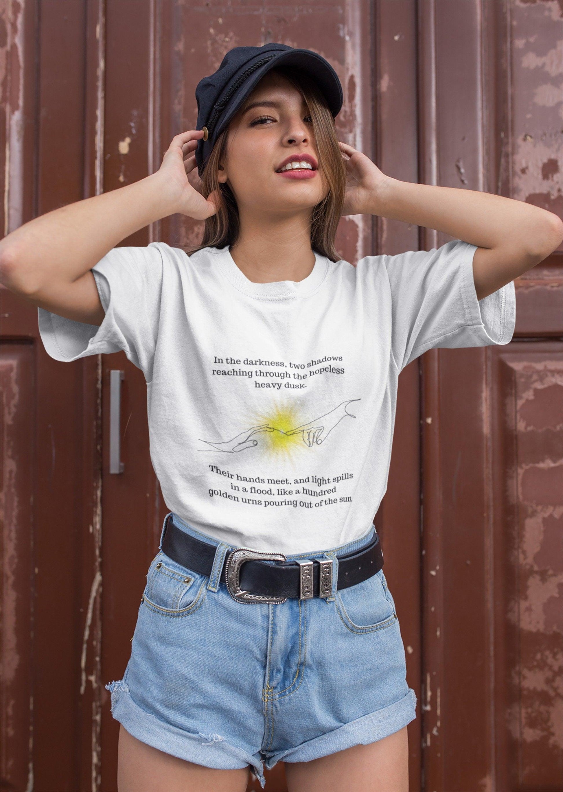Achilles and Patroclus quote T-Shirt White