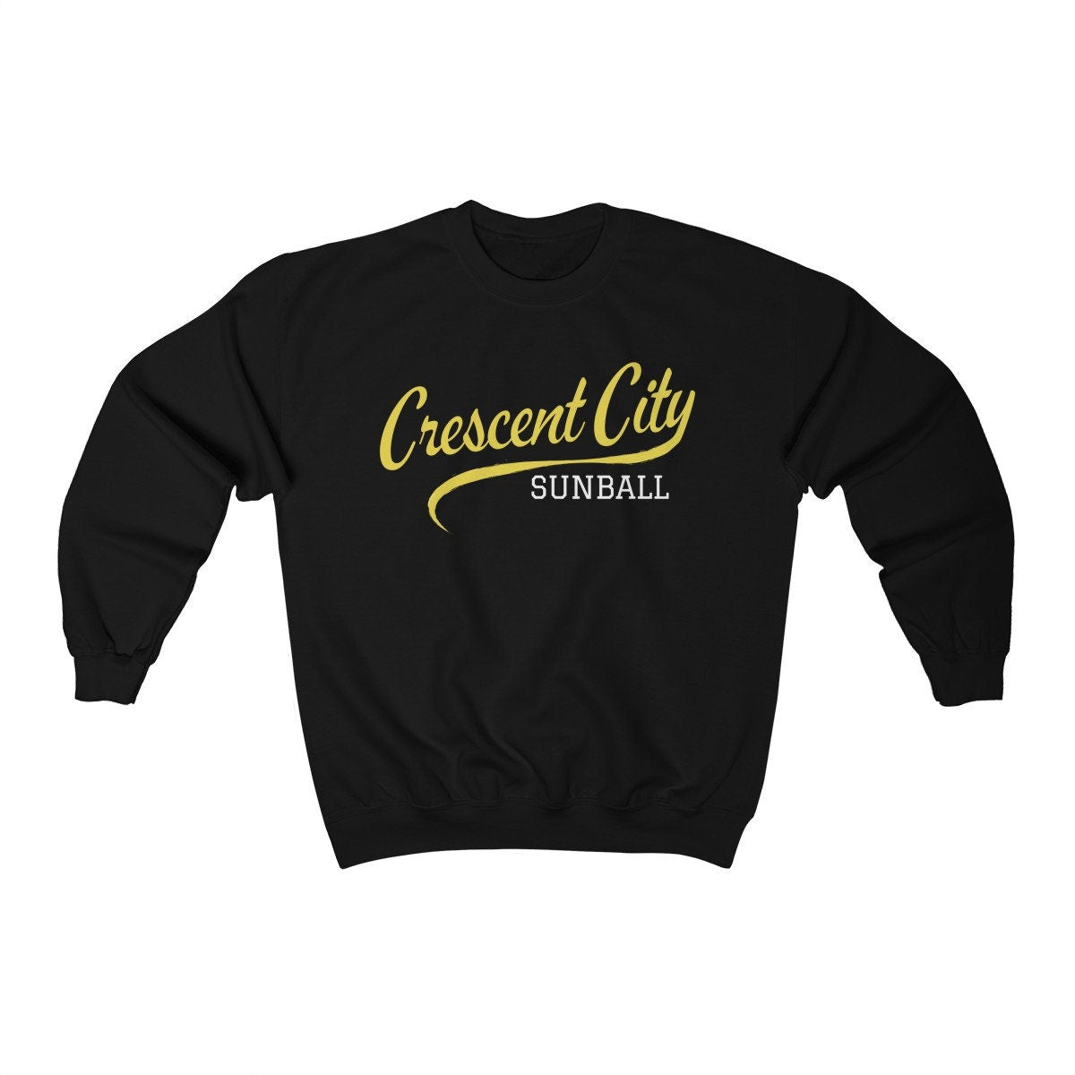 Crescent City Sweatshirt Black Mockup Sarah J Maas AHOSAB Ink and Stories