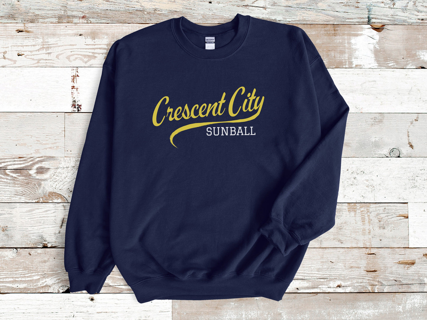 Crescent City Sweatshirt Navy Sarah J Maas AHOSAB Ink and Stories
