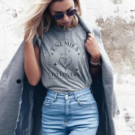 Enemies to Lovers Grey Shirt Ink and Stories