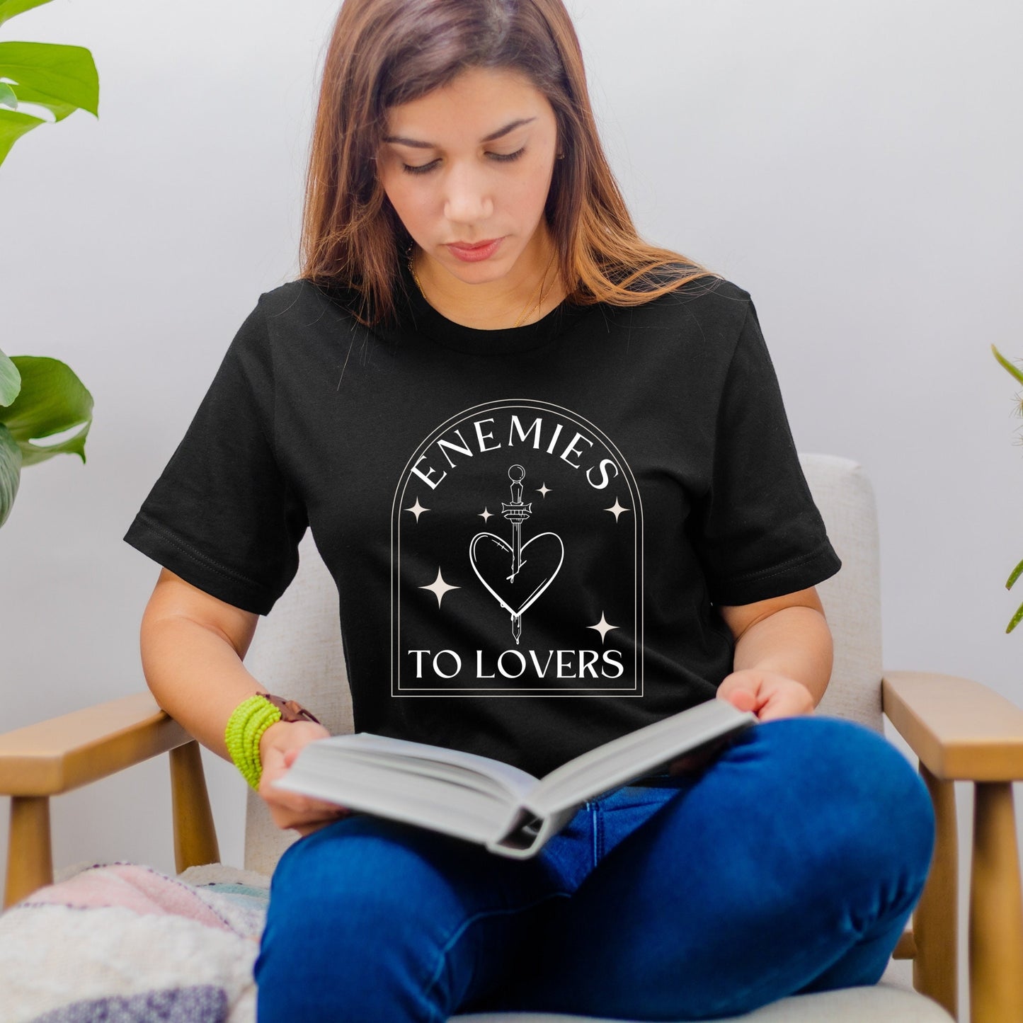 Enemies to Lovers Black Shirt Ink and Stories