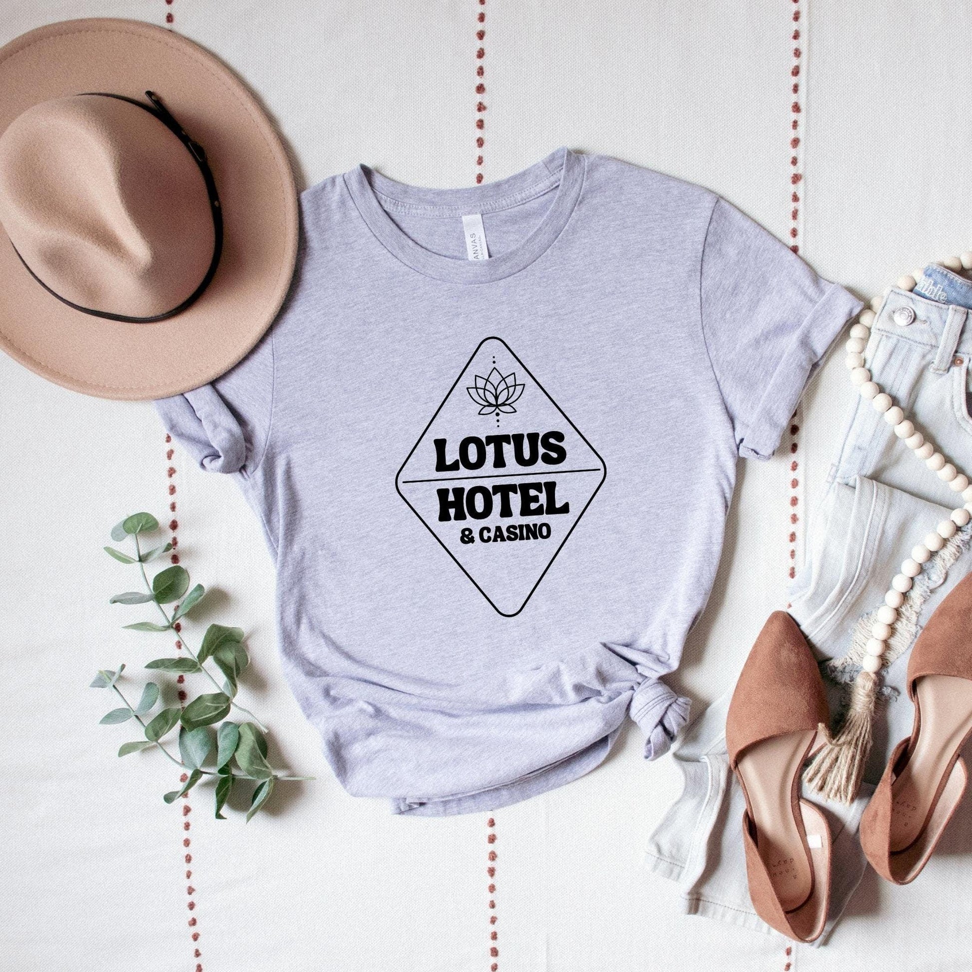 Lotus Hotel grey Shirt Ink and Stories