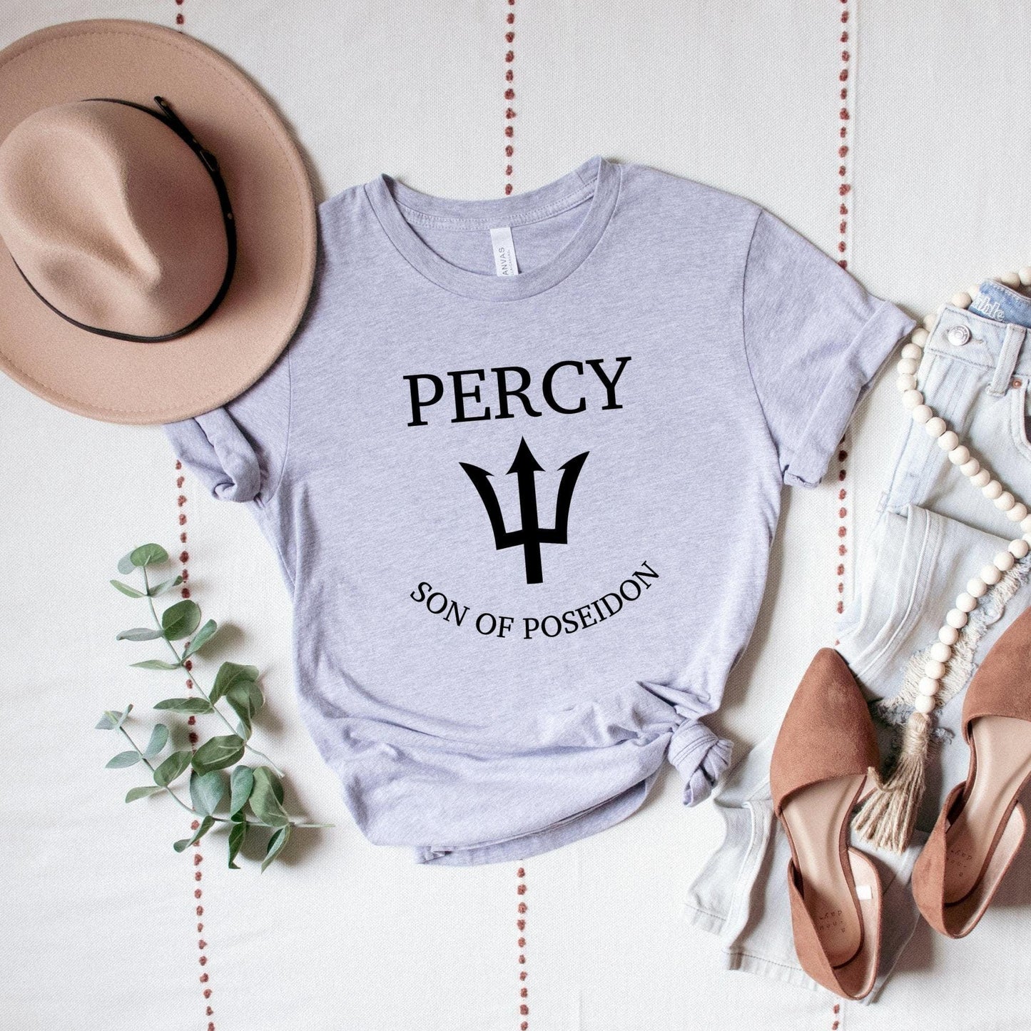 Percy Son of Poseidon grey shirt ink and stories