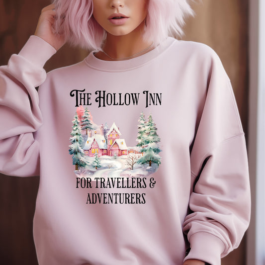 The Hollow Inn  Pink Sweatshirt| Once upon a Broken Heart merch | Ink and Stories bookish merch Australia