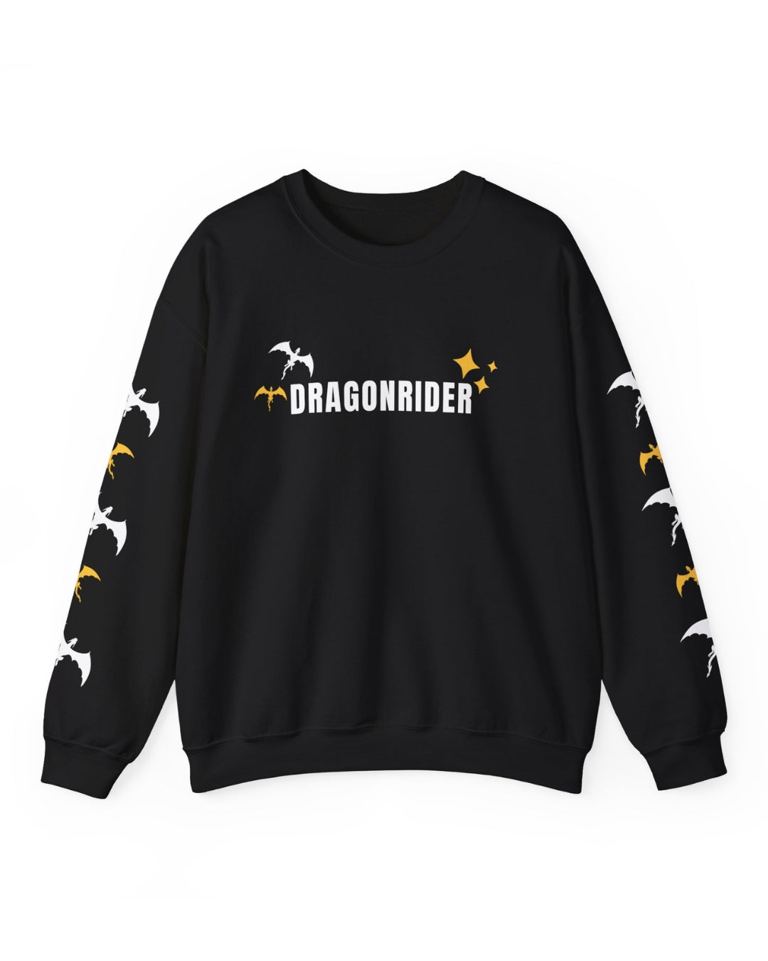 Dragon Rider Black Sweatshirt | Fantasy Bookish Merch | Ink and Stories