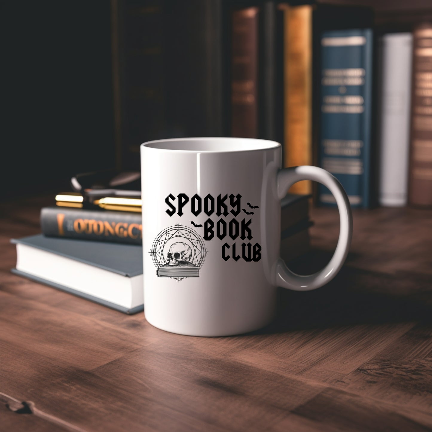 Spooky Book Club Mug Mockup | Bookish Halloween | Ink & Stories